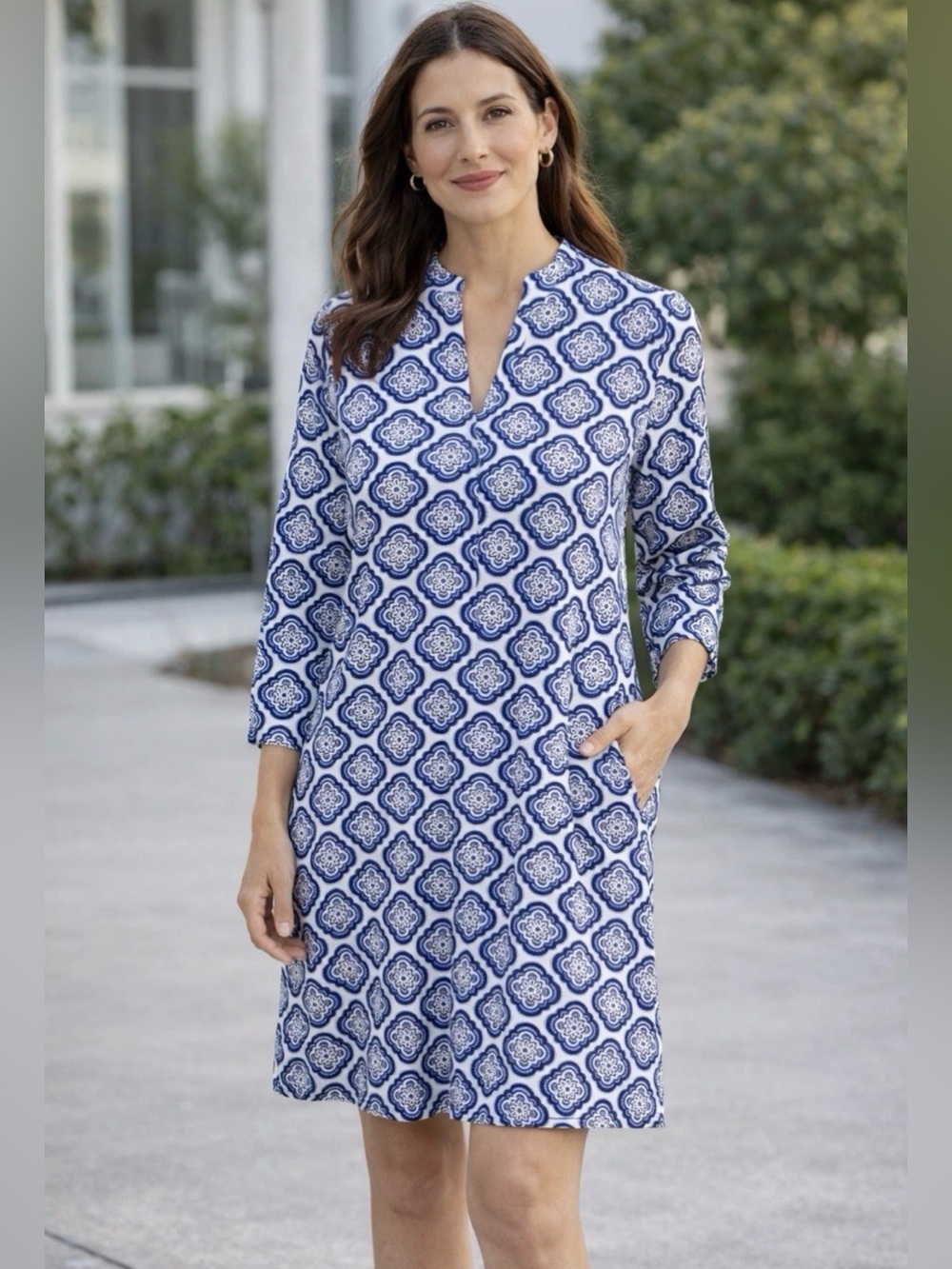 Boden Medallion Shift Dress Size 4